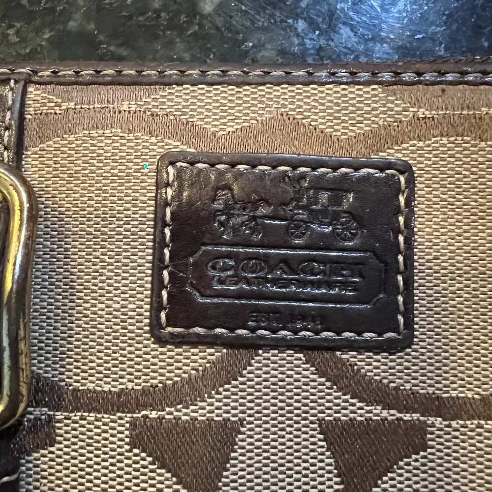 Coach Leather and Fabric Wallet